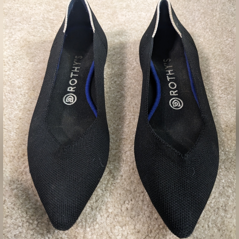 Black Rothys The Point style size 9